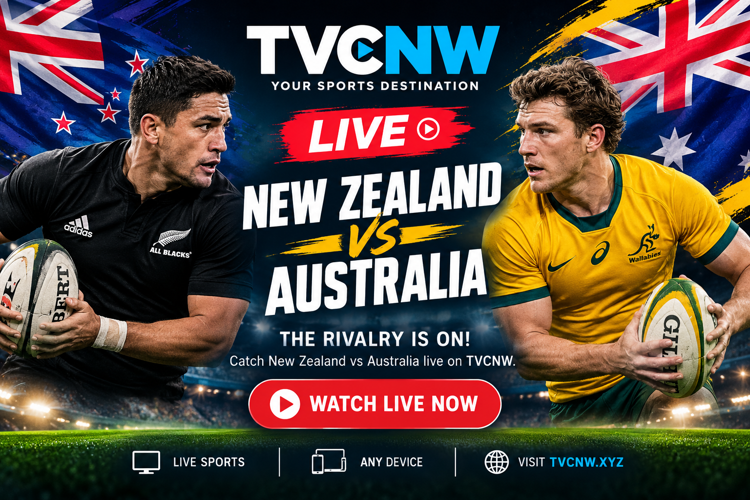 New Zealand vs Australia Live Rugby